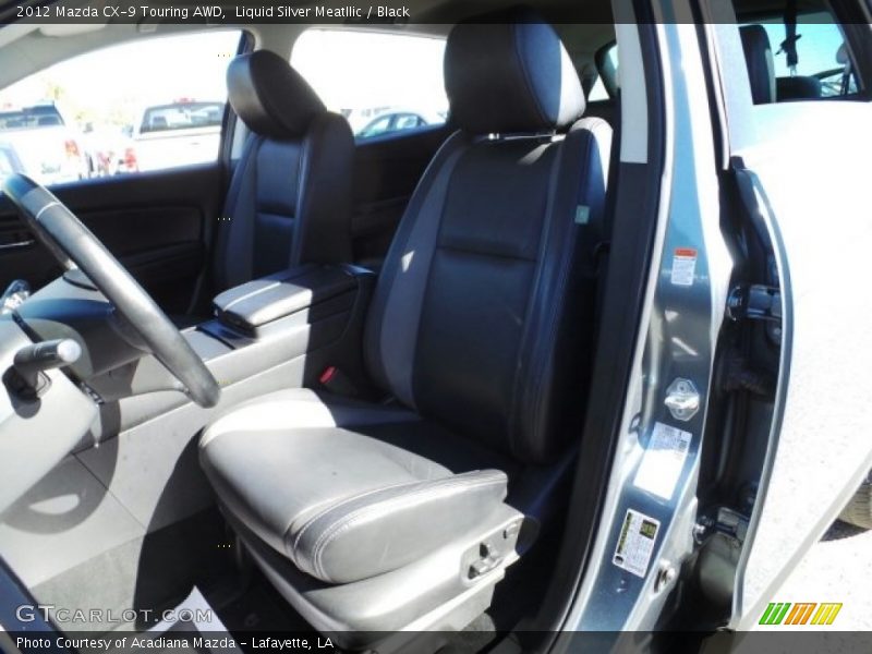 Liquid Silver Meatllic / Black 2012 Mazda CX-9 Touring AWD