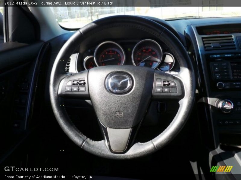 Liquid Silver Meatllic / Black 2012 Mazda CX-9 Touring AWD