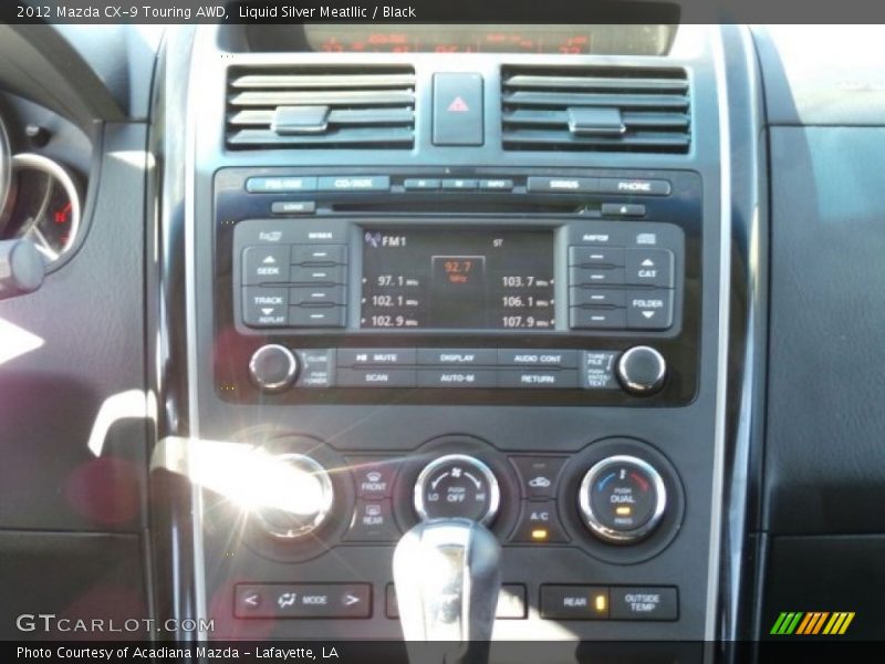 Liquid Silver Meatllic / Black 2012 Mazda CX-9 Touring AWD