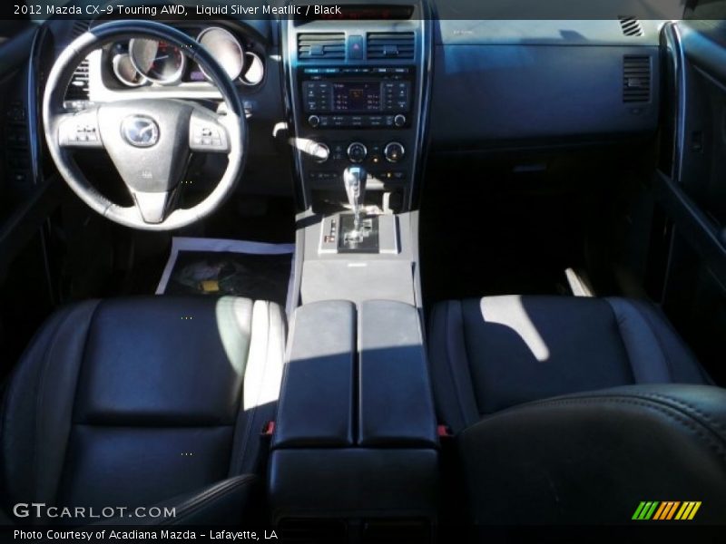 Liquid Silver Meatllic / Black 2012 Mazda CX-9 Touring AWD