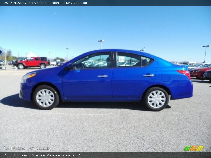 Graphite Blue / Charcoal 2016 Nissan Versa S Sedan