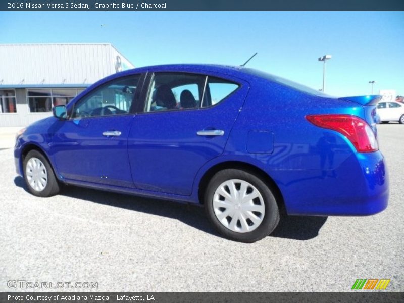 Graphite Blue / Charcoal 2016 Nissan Versa S Sedan