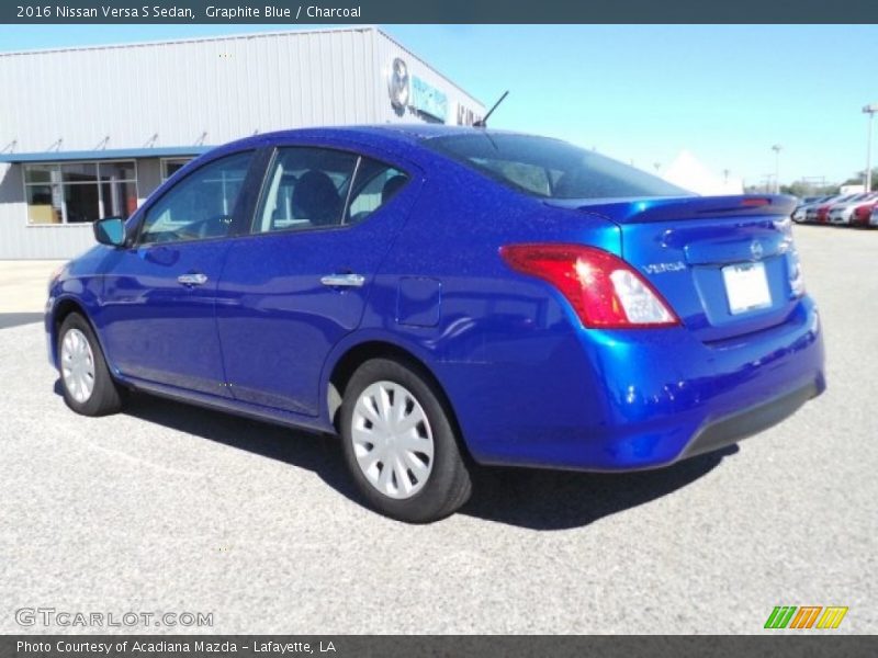 Graphite Blue / Charcoal 2016 Nissan Versa S Sedan