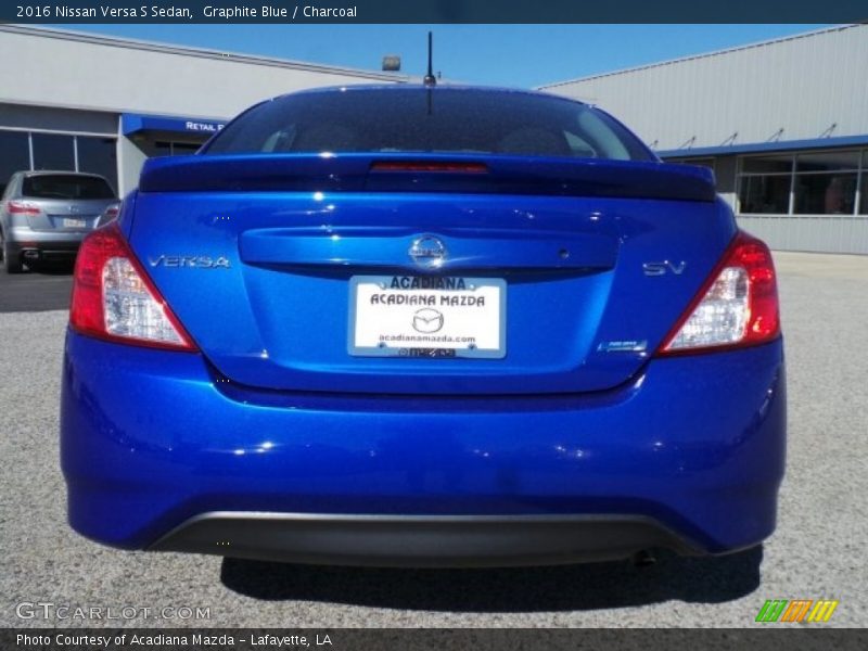Graphite Blue / Charcoal 2016 Nissan Versa S Sedan