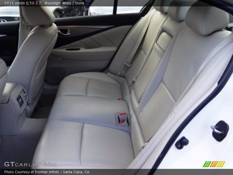 Moonlight White / Stone 2014 Infiniti Q 50 3.7