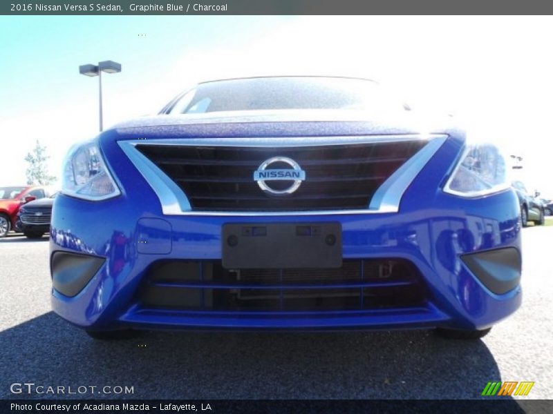Graphite Blue / Charcoal 2016 Nissan Versa S Sedan