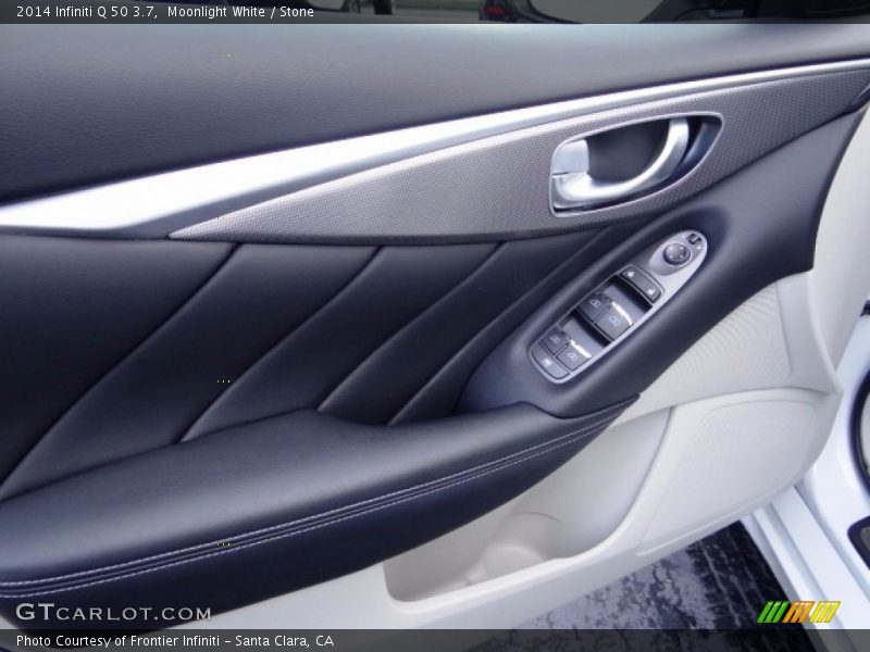 Moonlight White / Stone 2014 Infiniti Q 50 3.7