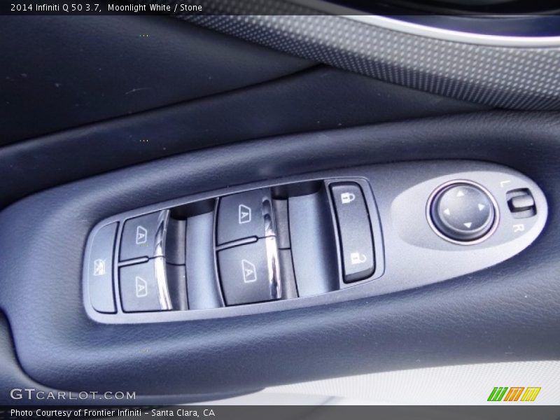 Moonlight White / Stone 2014 Infiniti Q 50 3.7