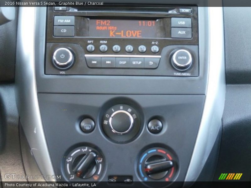 Graphite Blue / Charcoal 2016 Nissan Versa S Sedan