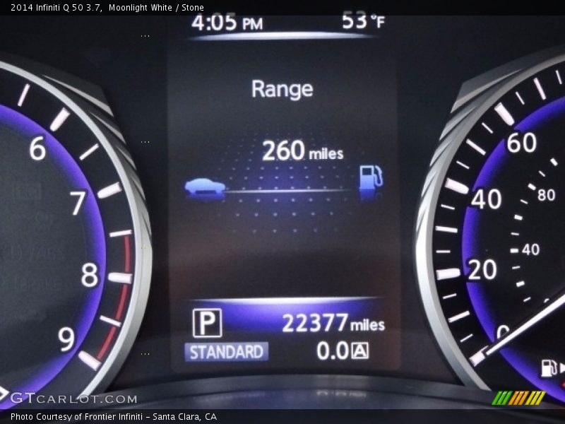 Moonlight White / Stone 2014 Infiniti Q 50 3.7
