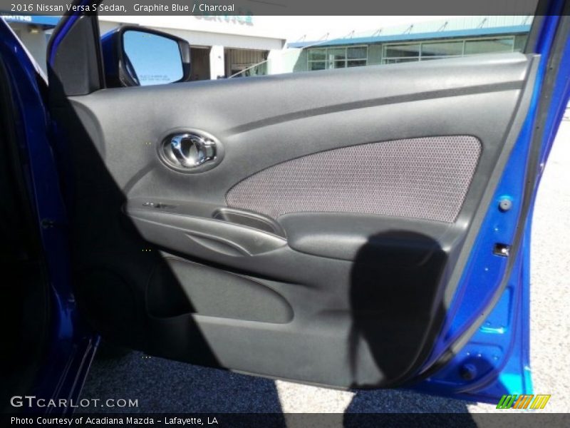 Graphite Blue / Charcoal 2016 Nissan Versa S Sedan