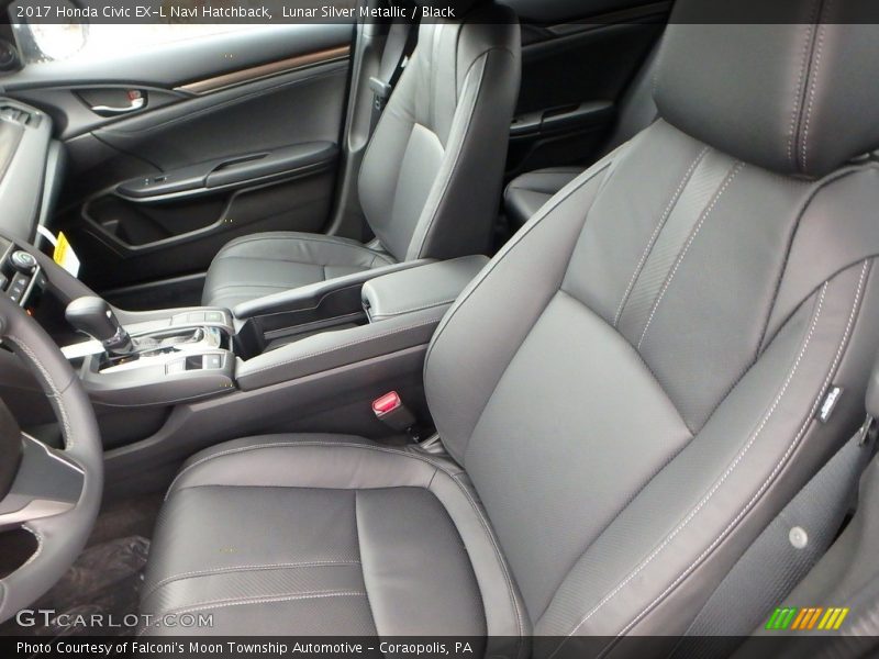 Lunar Silver Metallic / Black 2017 Honda Civic EX-L Navi Hatchback