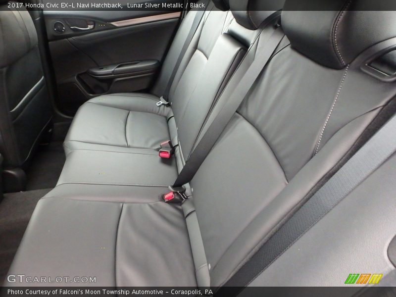 Lunar Silver Metallic / Black 2017 Honda Civic EX-L Navi Hatchback