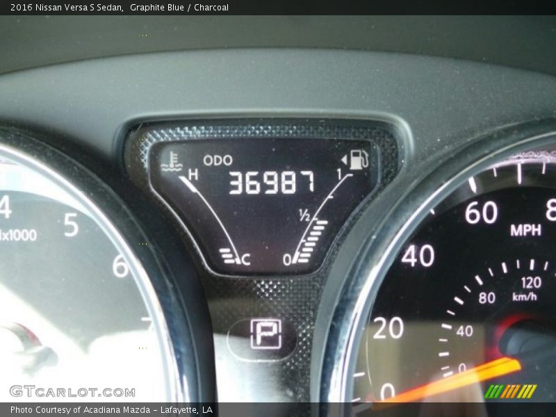 Graphite Blue / Charcoal 2016 Nissan Versa S Sedan