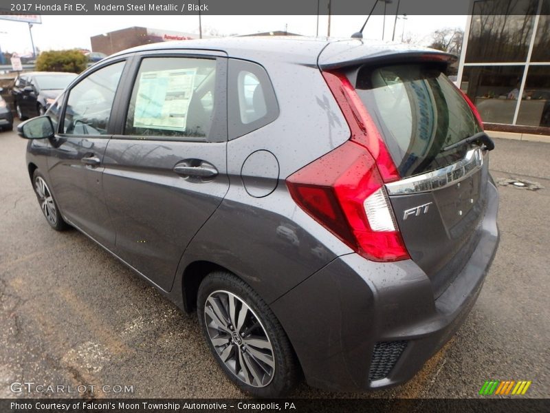 Modern Steel Metallic / Black 2017 Honda Fit EX