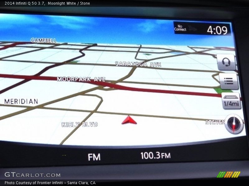 Moonlight White / Stone 2014 Infiniti Q 50 3.7