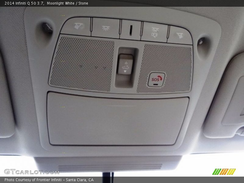 Moonlight White / Stone 2014 Infiniti Q 50 3.7