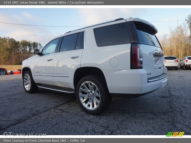 Summit White / Cocoa/Dark Atmosphere 2016 GMC Yukon Denali 4WD