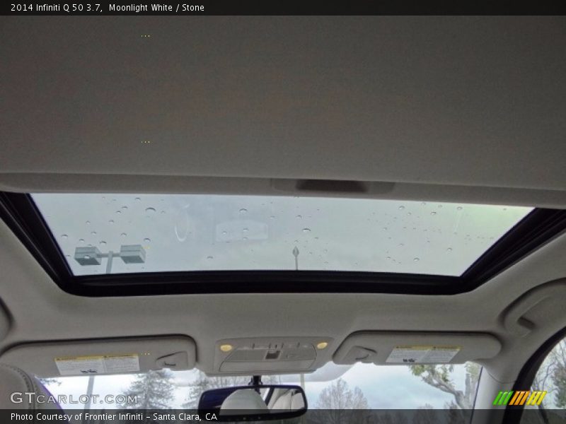 Moonlight White / Stone 2014 Infiniti Q 50 3.7
