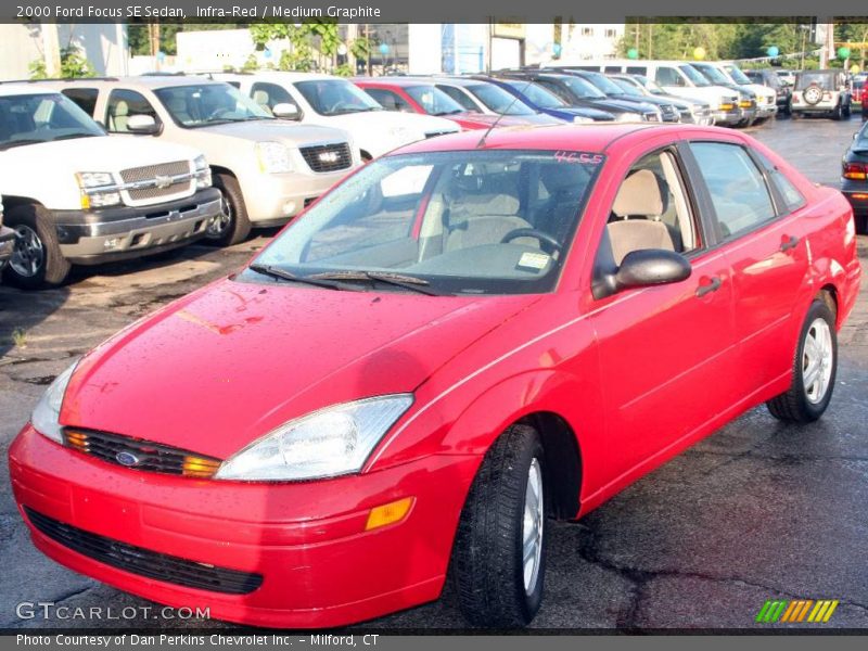 Infra-Red / Medium Graphite 2000 Ford Focus SE Sedan