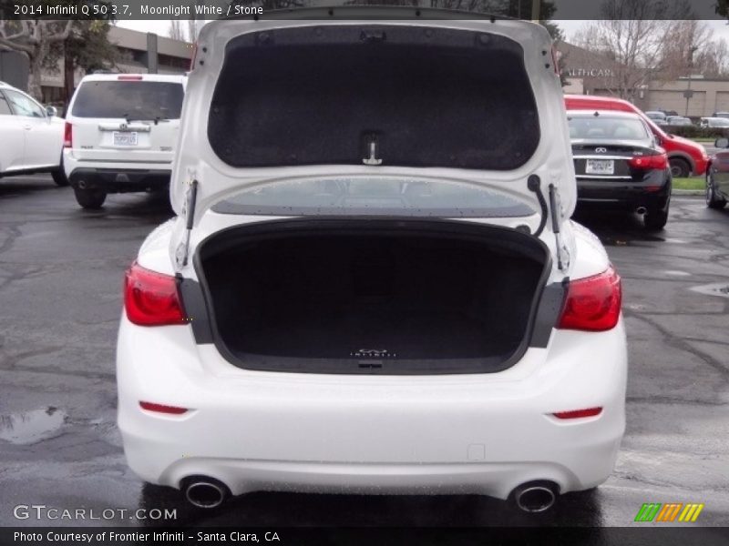 Moonlight White / Stone 2014 Infiniti Q 50 3.7