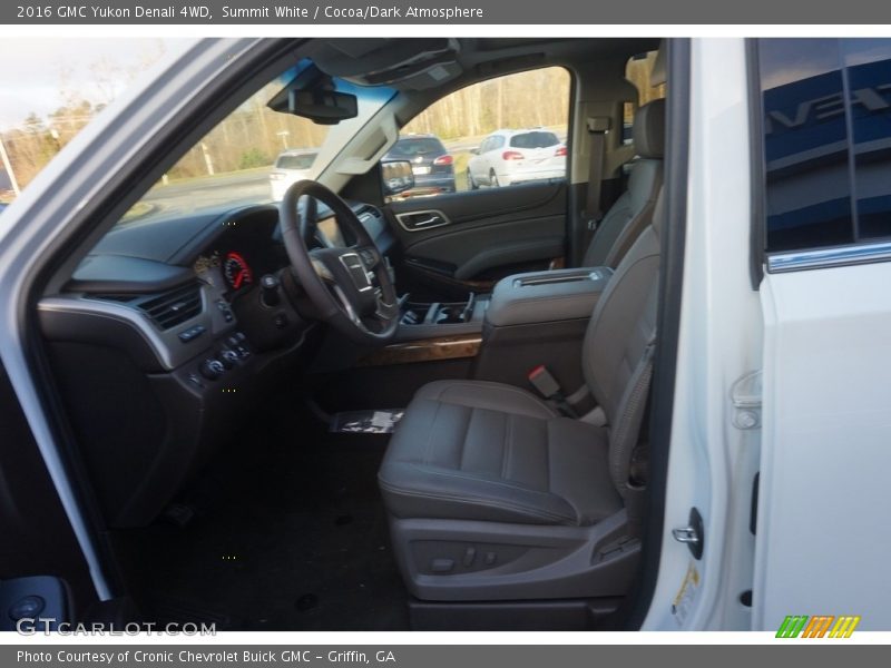 Summit White / Cocoa/Dark Atmosphere 2016 GMC Yukon Denali 4WD