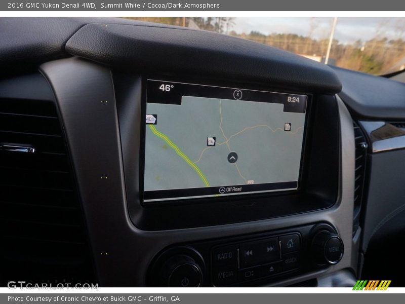 Summit White / Cocoa/Dark Atmosphere 2016 GMC Yukon Denali 4WD
