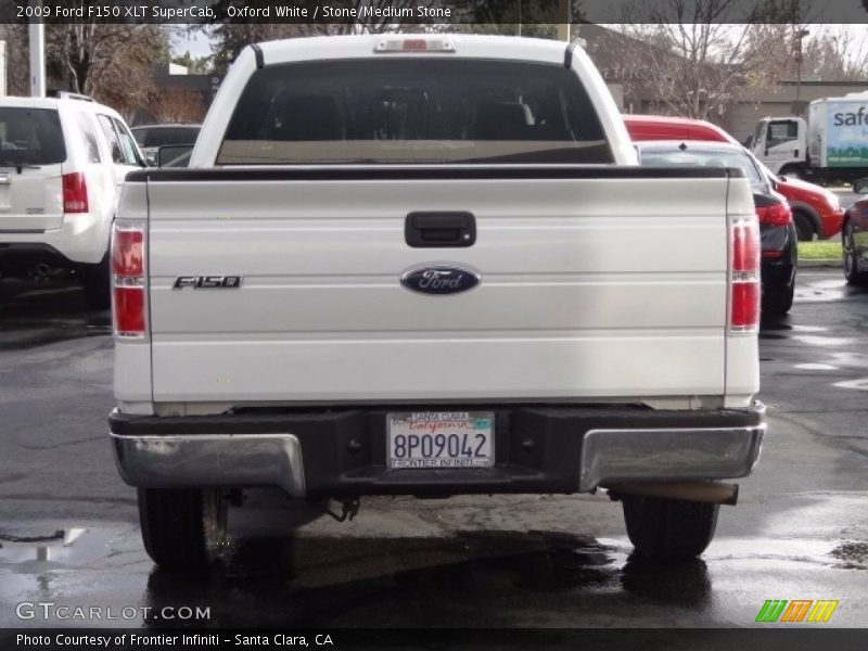 Oxford White / Stone/Medium Stone 2009 Ford F150 XLT SuperCab