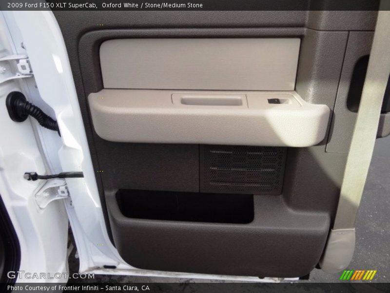 Oxford White / Stone/Medium Stone 2009 Ford F150 XLT SuperCab