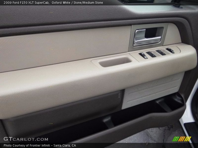 Oxford White / Stone/Medium Stone 2009 Ford F150 XLT SuperCab