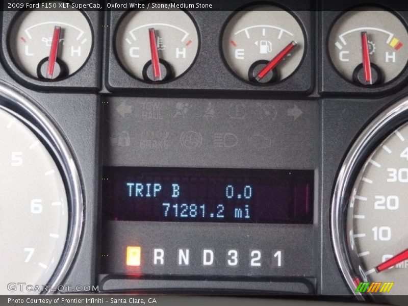 Oxford White / Stone/Medium Stone 2009 Ford F150 XLT SuperCab