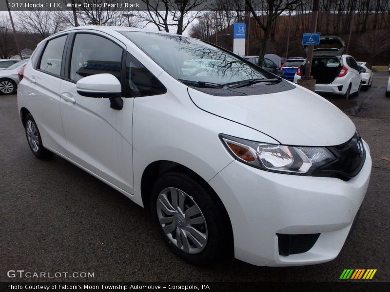 White Orchid Pearl / Black 2017 Honda Fit LX