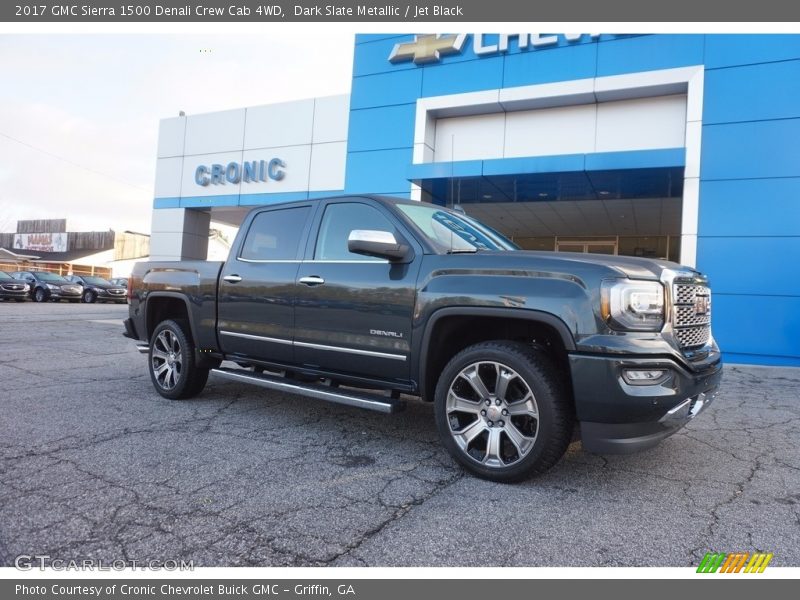 Dark Slate Metallic / Jet Black 2017 GMC Sierra 1500 Denali Crew Cab 4WD