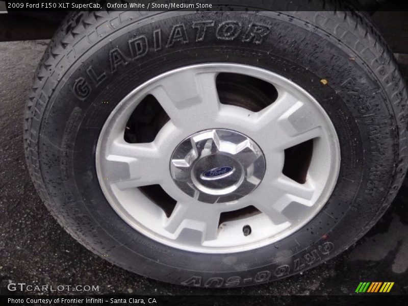 Oxford White / Stone/Medium Stone 2009 Ford F150 XLT SuperCab
