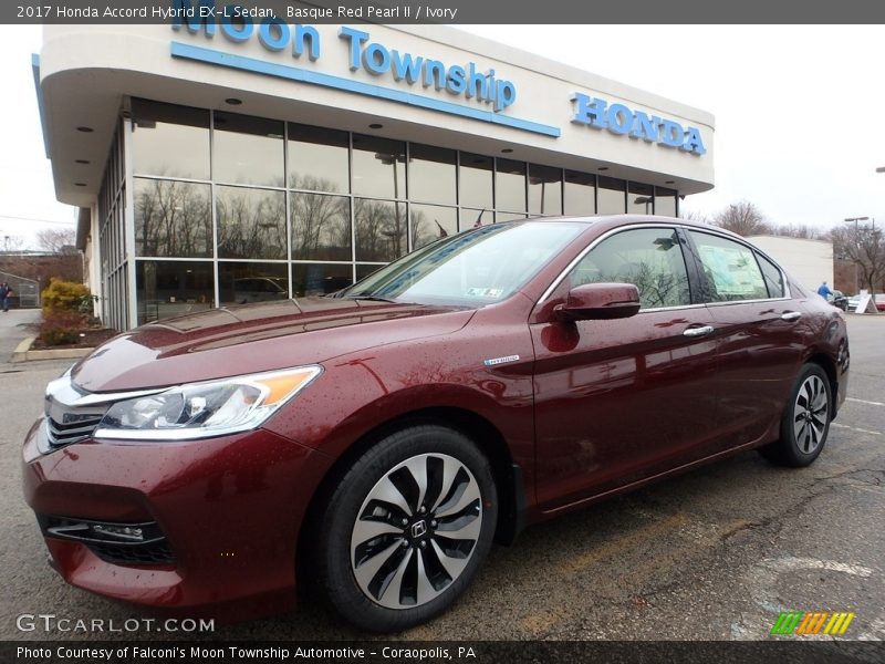 Basque Red Pearl II / Ivory 2017 Honda Accord Hybrid EX-L Sedan