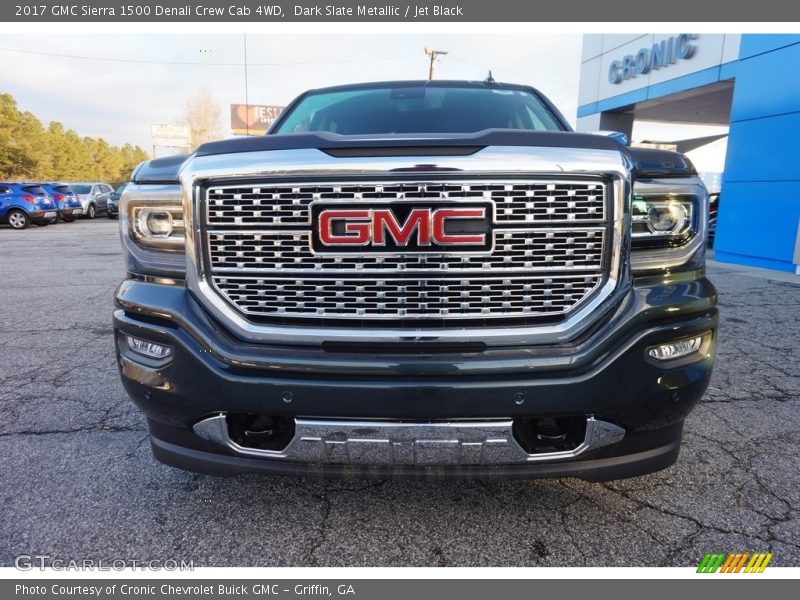 Dark Slate Metallic / Jet Black 2017 GMC Sierra 1500 Denali Crew Cab 4WD