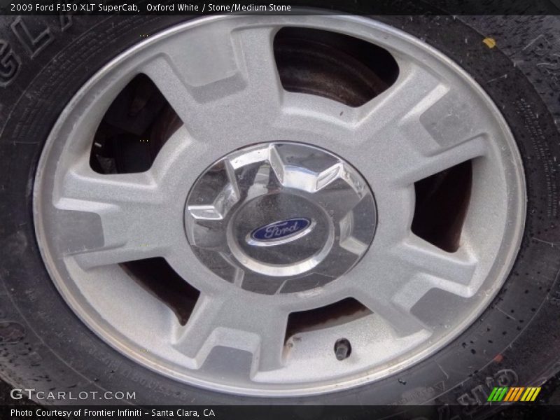 Oxford White / Stone/Medium Stone 2009 Ford F150 XLT SuperCab