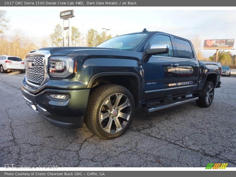 Dark Slate Metallic / Jet Black 2017 GMC Sierra 1500 Denali Crew Cab 4WD