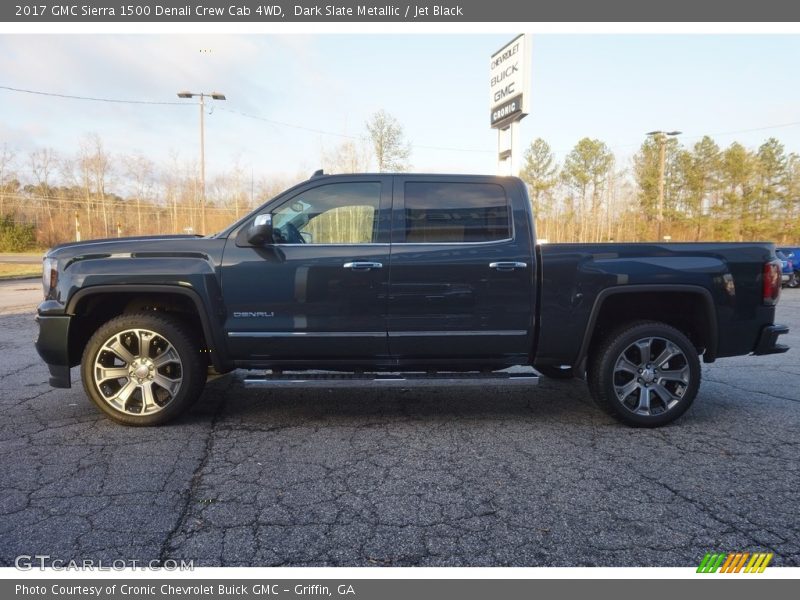 Dark Slate Metallic / Jet Black 2017 GMC Sierra 1500 Denali Crew Cab 4WD