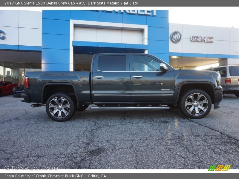 Dark Slate Metallic / Jet Black 2017 GMC Sierra 1500 Denali Crew Cab 4WD