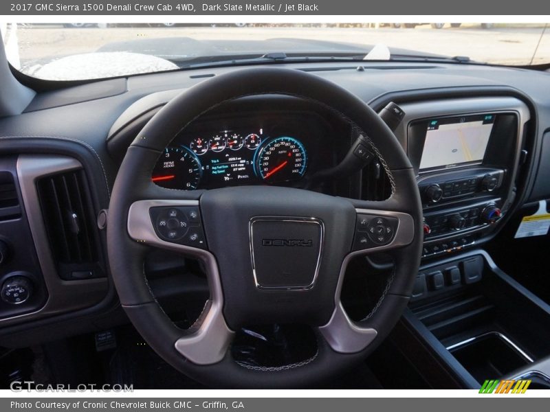 Dark Slate Metallic / Jet Black 2017 GMC Sierra 1500 Denali Crew Cab 4WD