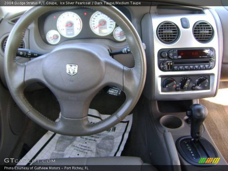 Ice Silver Pearlcoat / Dark Taupe/Medium Taupe 2004 Dodge Stratus R/T Coupe