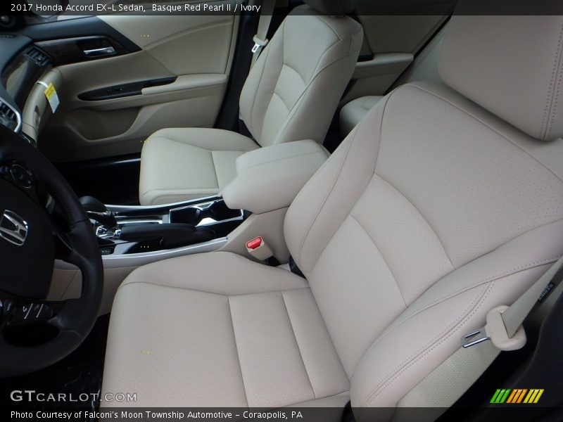 Front Seat of 2017 Accord EX-L Sedan