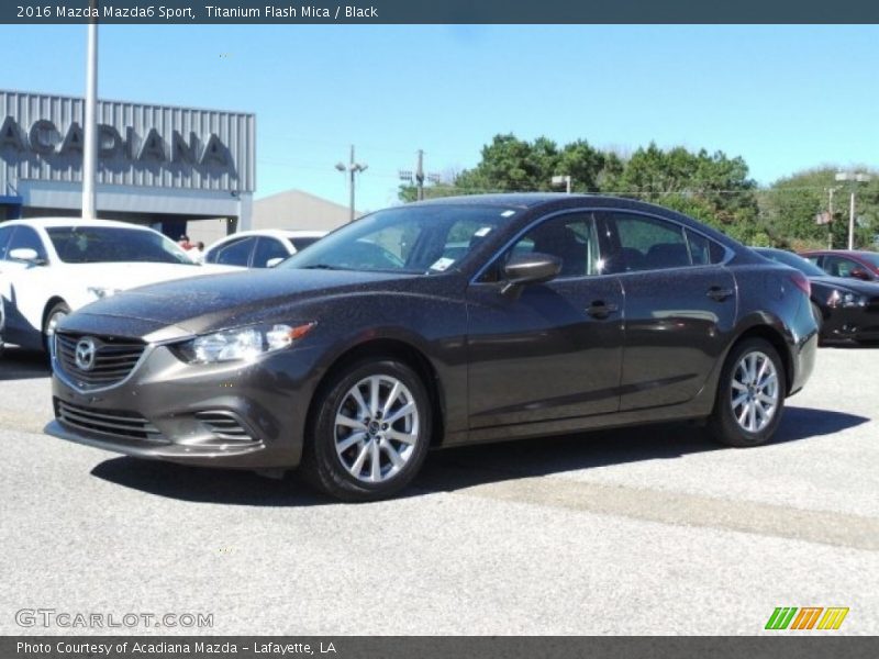 Titanium Flash Mica / Black 2016 Mazda Mazda6 Sport