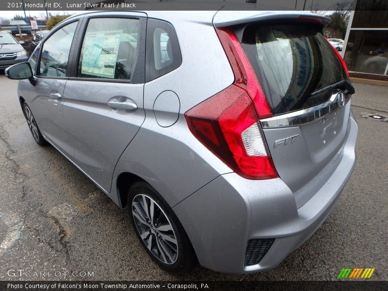 Lunar Silver Pearl / Black 2017 Honda Fit EX