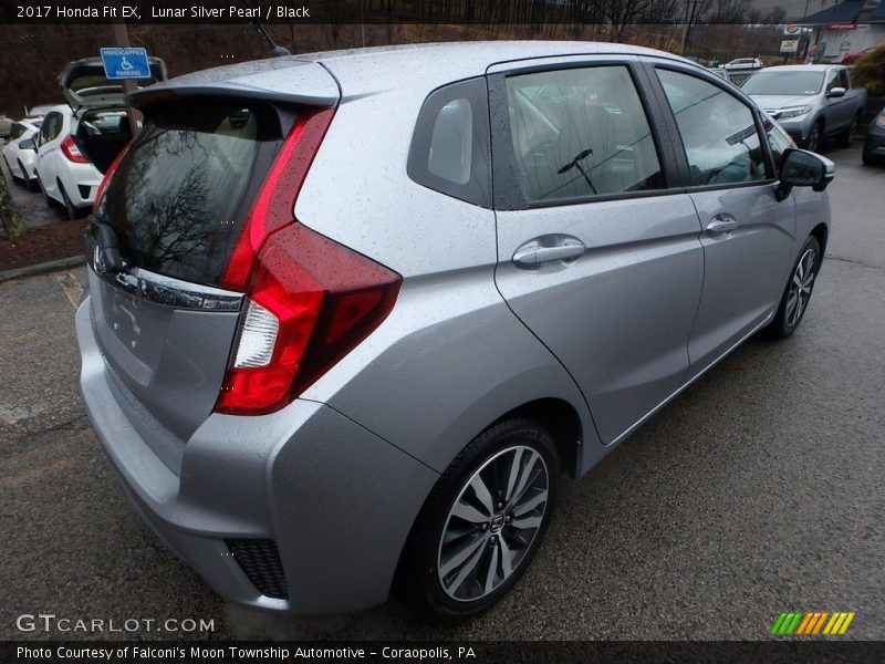 Lunar Silver Pearl / Black 2017 Honda Fit EX