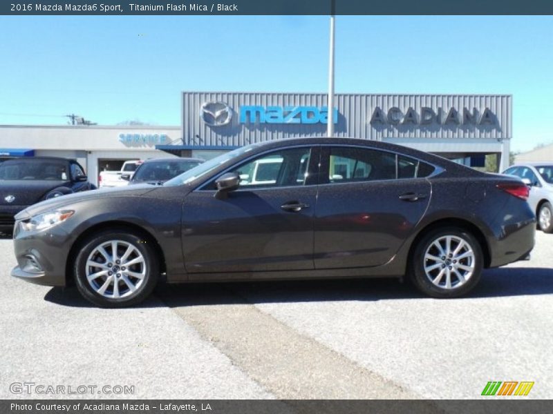Titanium Flash Mica / Black 2016 Mazda Mazda6 Sport