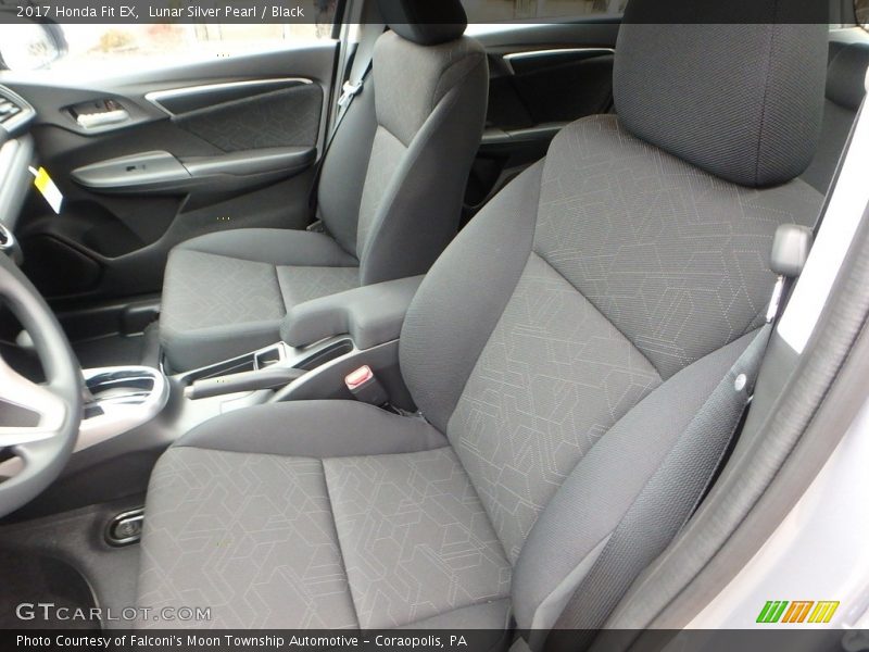Lunar Silver Pearl / Black 2017 Honda Fit EX