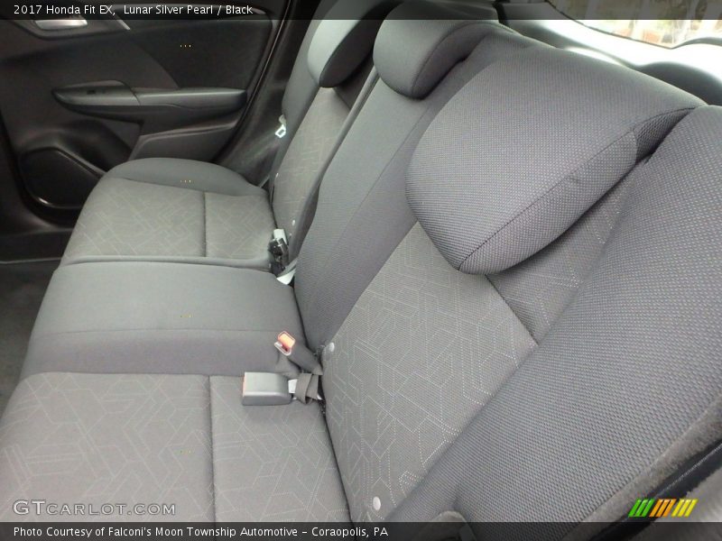 Lunar Silver Pearl / Black 2017 Honda Fit EX