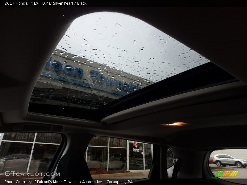Lunar Silver Pearl / Black 2017 Honda Fit EX